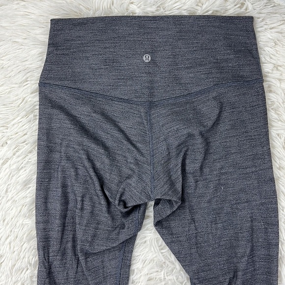 Lululemon Align Pant II 25" Mini Heathered Herringbone Heathered Black White - Picture 7 of 7